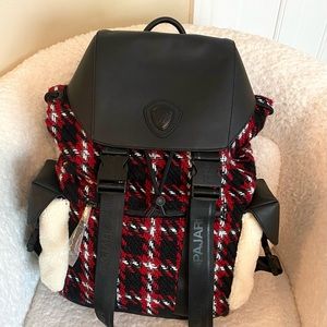 Pajar Canada Sherpa Knit Leather Backpack
